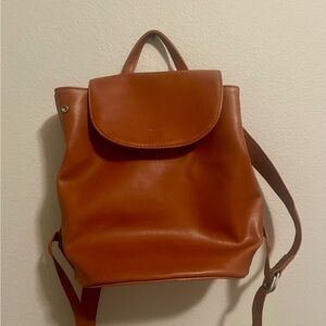 MATT AND NAT FLAP BACKPACK BROWN BAG